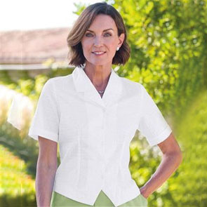 White Angela Blouse for Older Ladies 